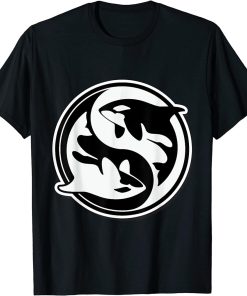 Whale Orca Yin and yang Shamu T-Shirt