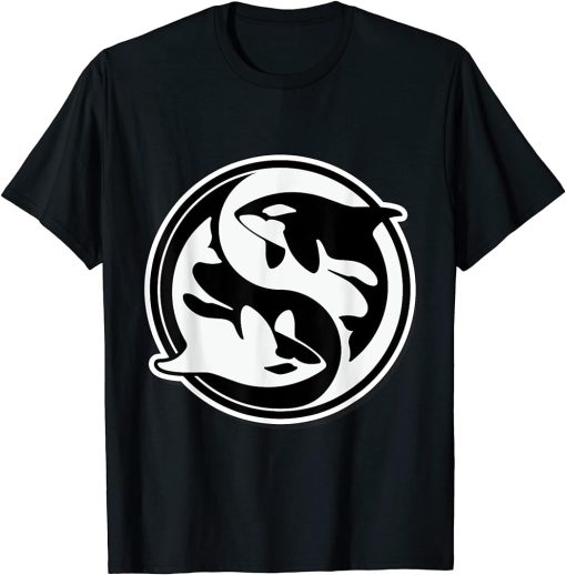 Whale Orca Yin and yang Shamu T-Shirt