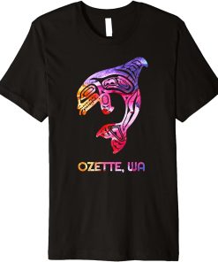 Tribal Ozette WA Orca Killer Whale Native American Premium T-Shirt