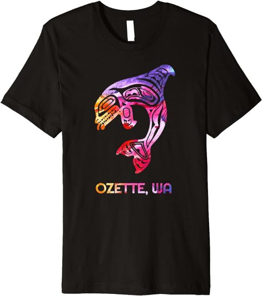 Tribal Ozette WA Orca Killer Whale Native American Premium T-Shirt