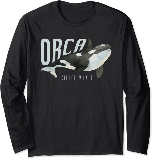 Killer Whale Gifts Shirt. Orca Killer Whale Long Sleeve T-Shirt