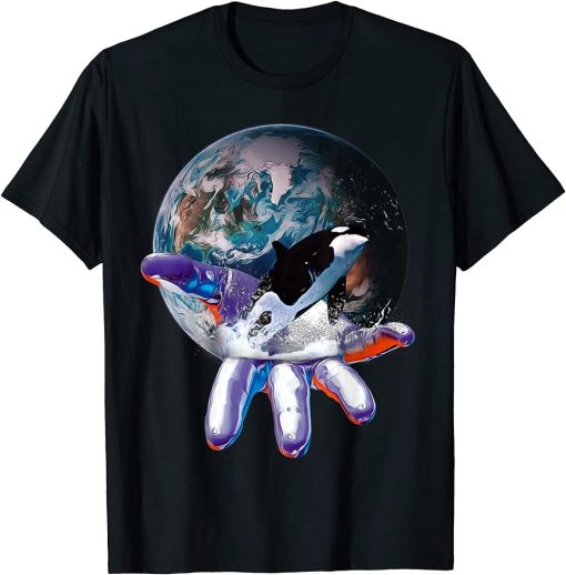 Orca Motif Whale Ocean Predator Design Orcas T-Shirt