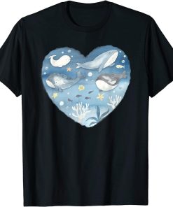 Whale Lover Shirt, Ocean Lover Tshirt, Cute Whale Tee, Whale T-Shirt
