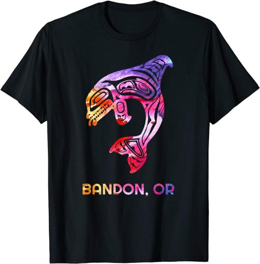 Tribal Bandon OR Orca Killer Whale Native American T-Shirt